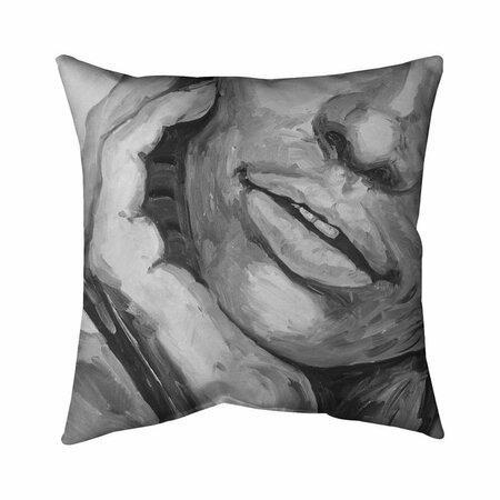 BEGIN HOME DECOR 26 x 26 in. Irresistible Lips-Double Sided Print Indoor Pillow 5541-2626-FI49-1